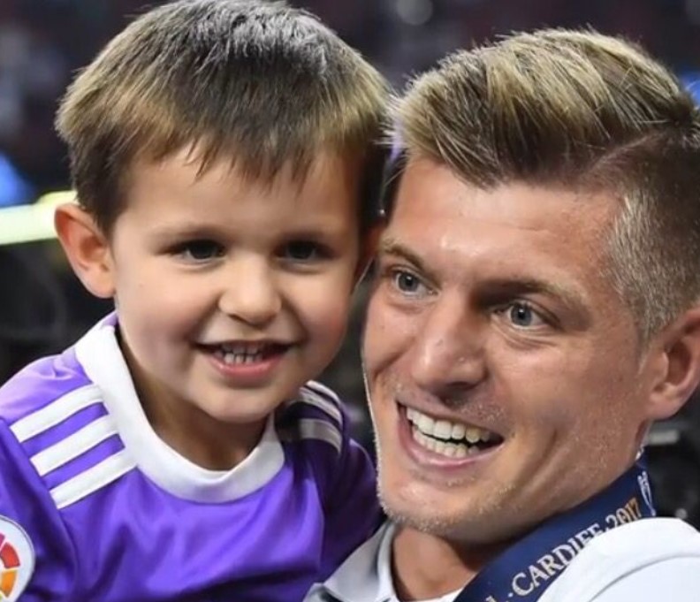 Leon Kroos With Father Toni Kroos